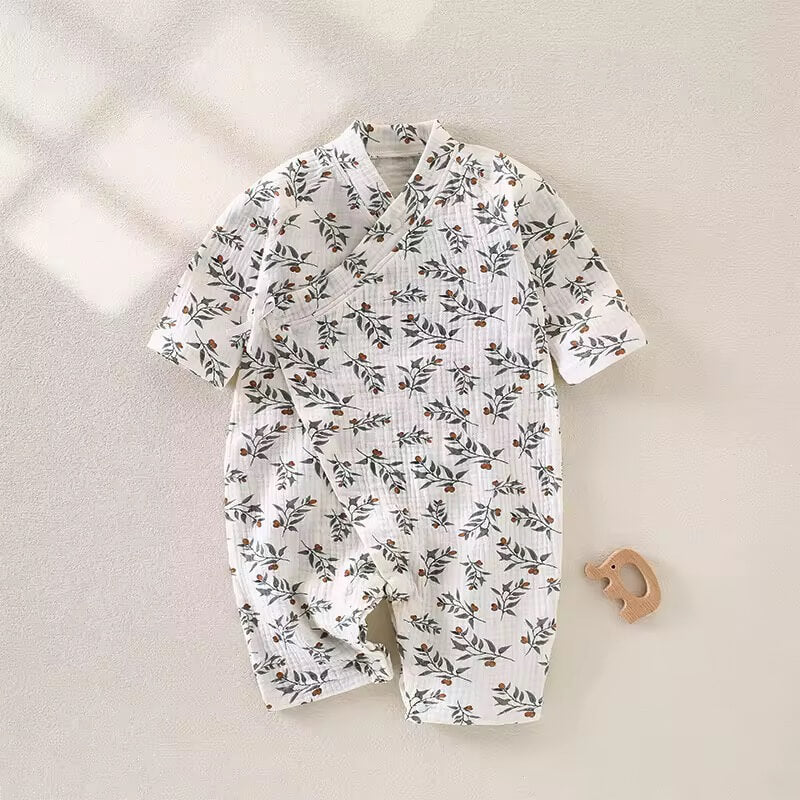 New Unisex Printed Kimono Rompers/Pyjamas
