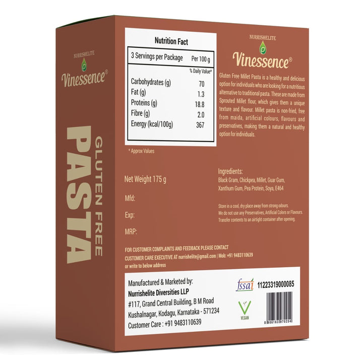 Gluten free Millet pasta