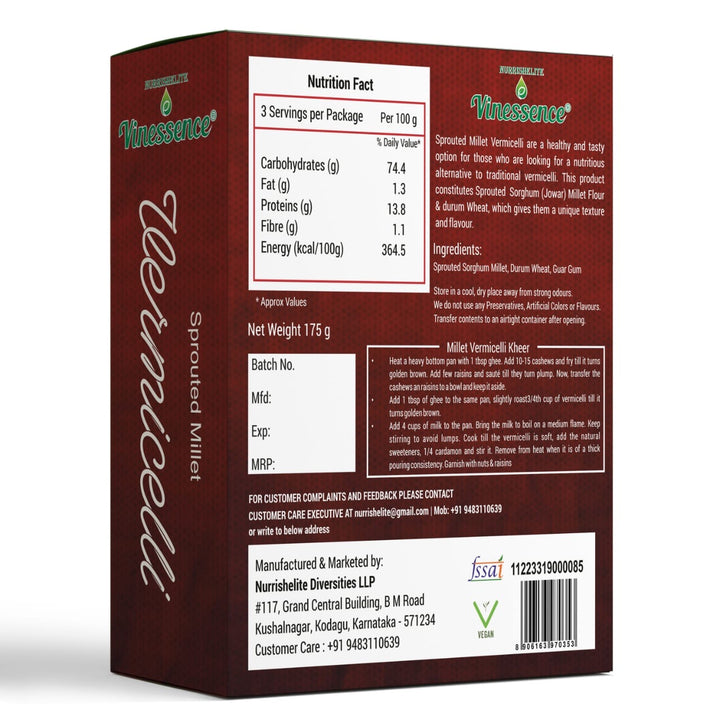 Sprouted Millet vermicelli