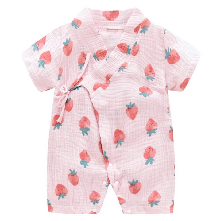 Muslin cotton Kimono rompers