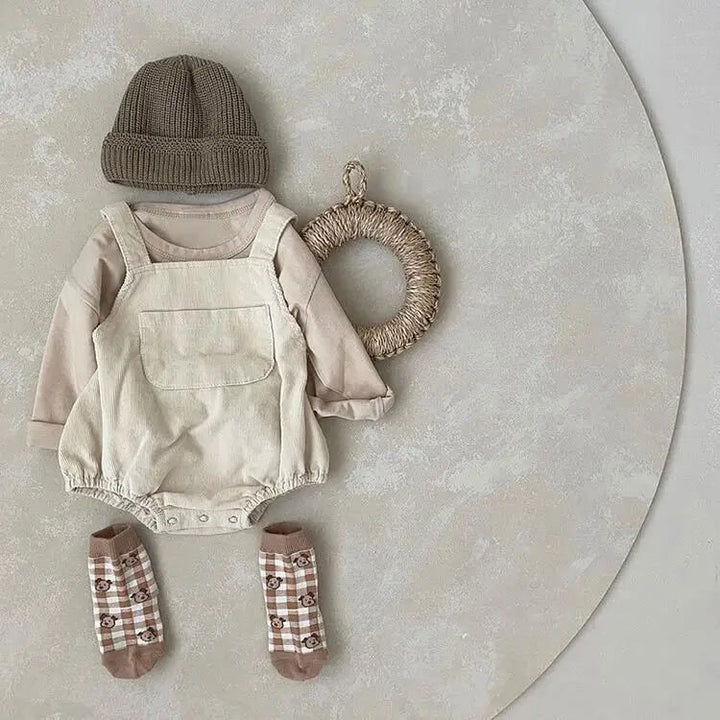 Cotton Corduroy Unisex Dungarees