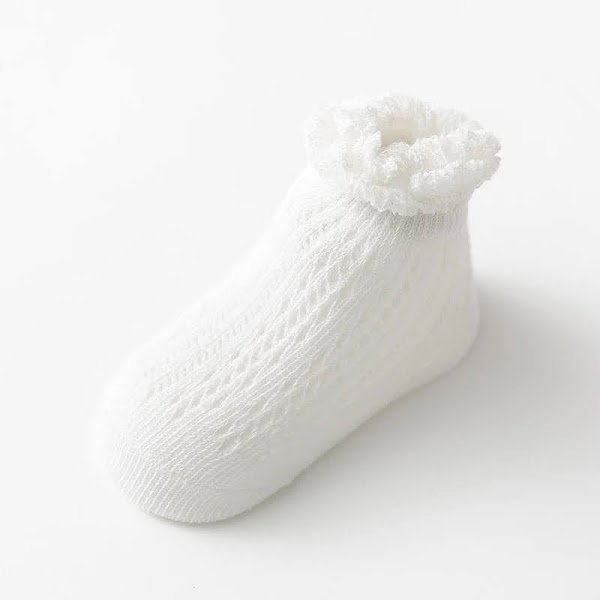 Unisex Cotton Netted Sock(White, Blue, Pink, Grey)