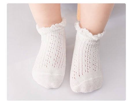 Unisex Cotton Netted Sock(White, Blue, Pink, Grey)