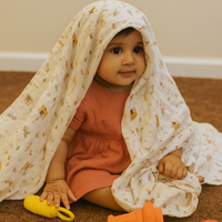 Muslin Cotton Baby Blankets in 6 layered & 8 layered thickness