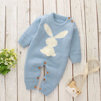 Knitted baby Romper