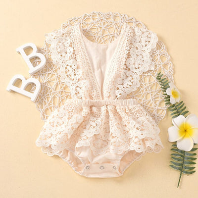 Baby girl lace romper
