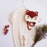baby COTTON KNITTED ROMPERS