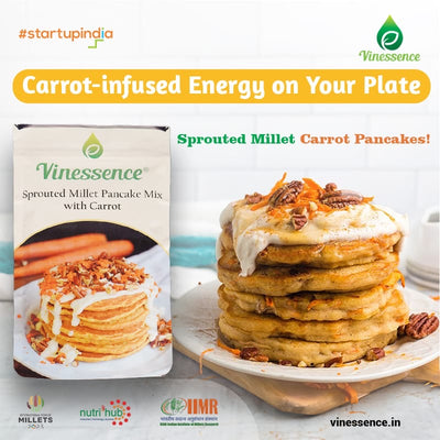 Sprouted Millet Pancake Mix with Carrot