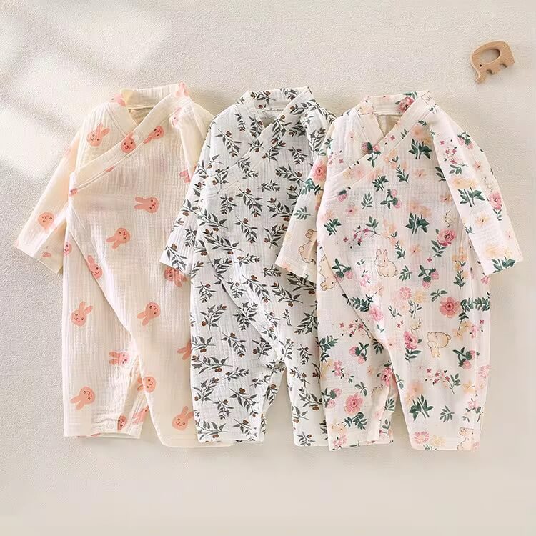 New Unisex Printed  Kimono Rompers/Pyjamas