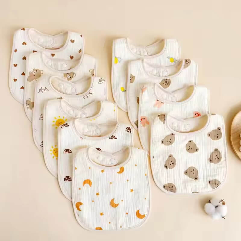 Muslin Cotton Drool Bibs