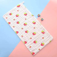 100% Muslin Cotton Hand Towels (25*50cms)Pack of 3