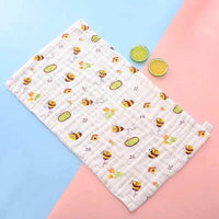 100% Muslin Cotton Hand Towels (25*50cms)Pack of 3