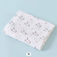 100% Muslin Cotton Swaddles-2 Layered (110*110cms)