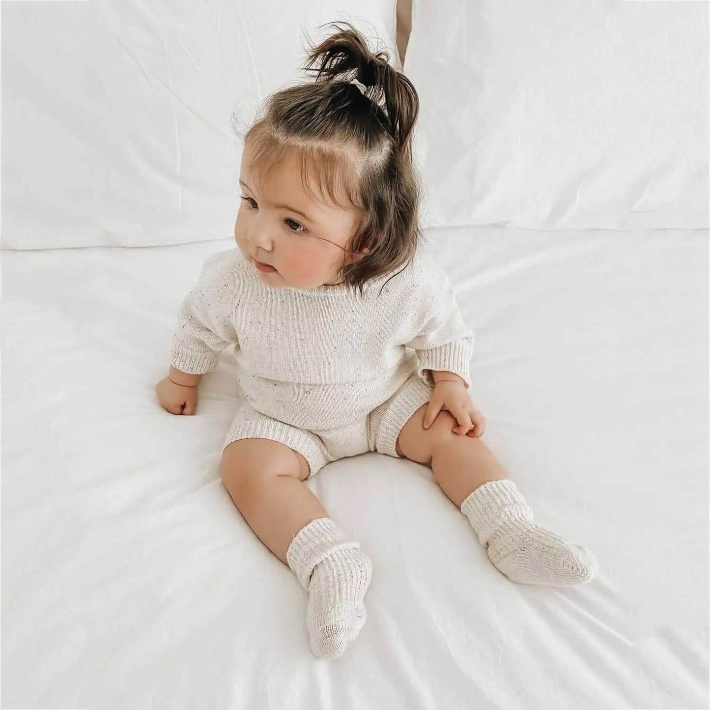 Baby pink sweater romper