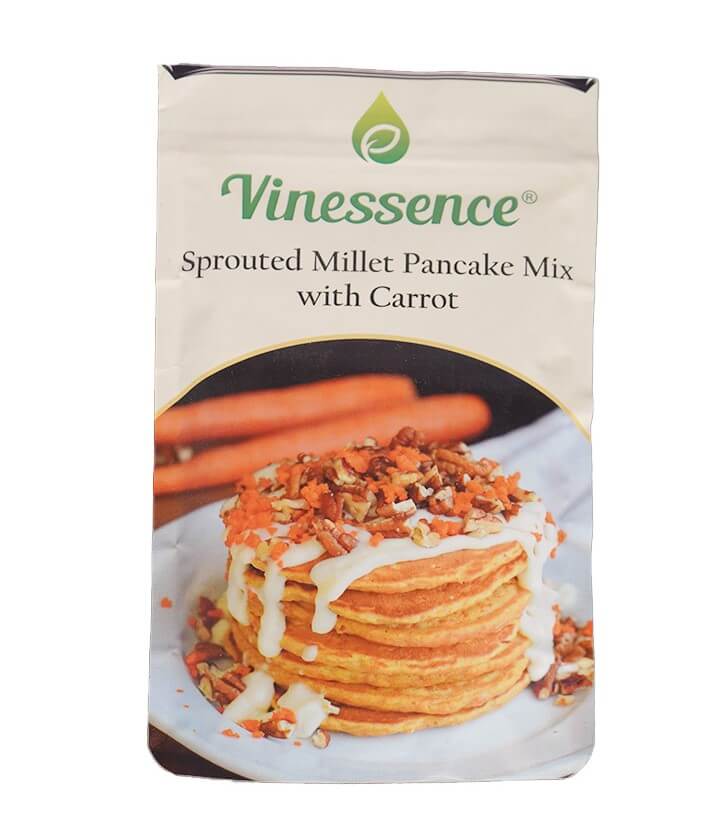 Sprouted Millet Pancake Mix with Carrot