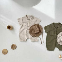 Baby Boy Linen Jumpsuits