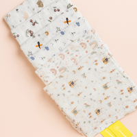 Muslin Cotton Baby Swaddles in 2 layered( 110*110 cms)