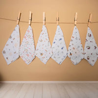 100% Muslin Cotton Hand Towels (25*50cms)Pack of 3