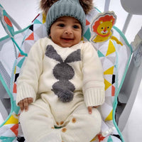 Knitted baby Romper