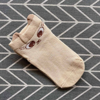 Cute Cartoon Faced Thin Cotton Socks
