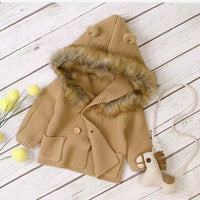 Knitted Hooded Sweaters with Fur