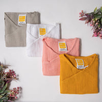 Organic Muslin Cotton Infant Rompers