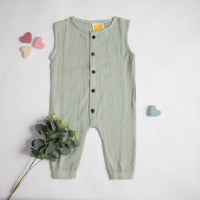 Organic Muslin Cotton Rompers