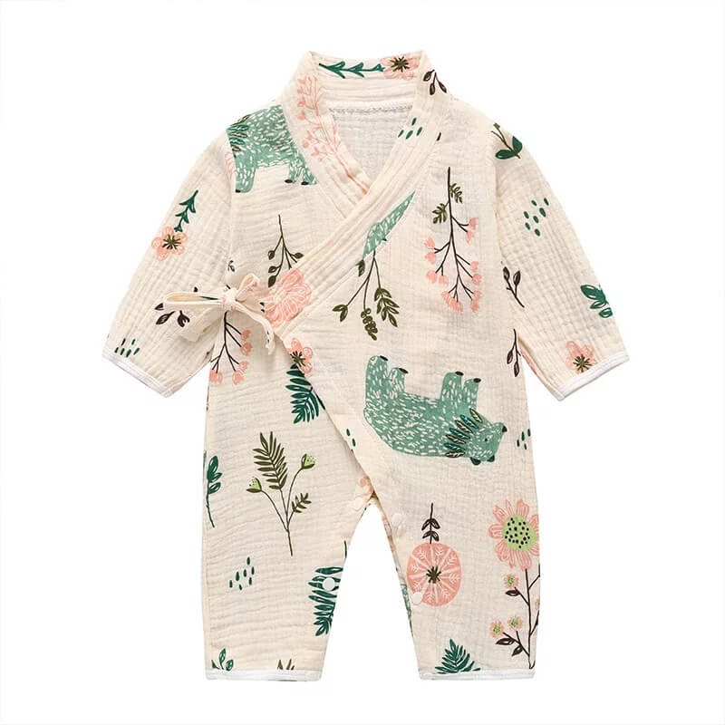 Unisex Printed  Kimono Rompers/ Pyjamas