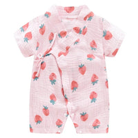 muslin cotton kimono rompers