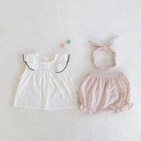 Baby Girl Cotton top & bloomer set
