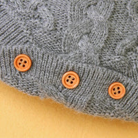 Knitted Bunny Tail Suspender Rompers