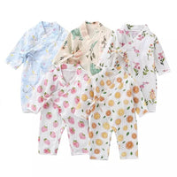 Unisex Printed  Kimono Rompers/ Pyjamas