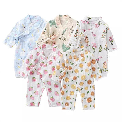 Unisex Printed  Kimono Rompers/ Pyjamas