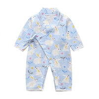 Unisex Printed  Kimono Rompers/ Pyjamas