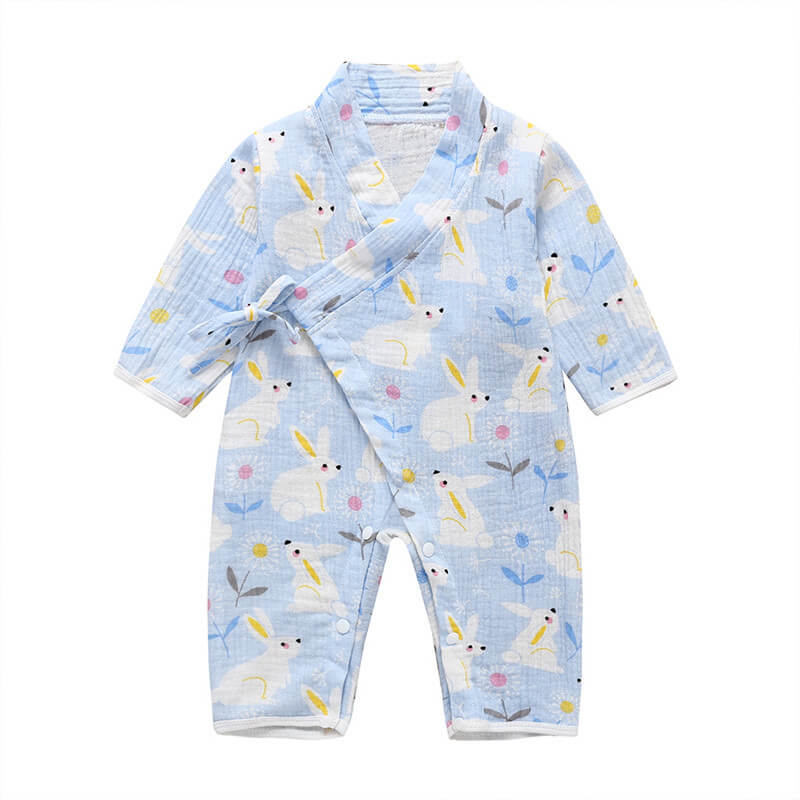 Unisex Printed  Kimono Rompers/ Pyjamas