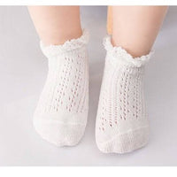 Unisex Cotton Netted  Sock(White, Blue, Pink, Grey)