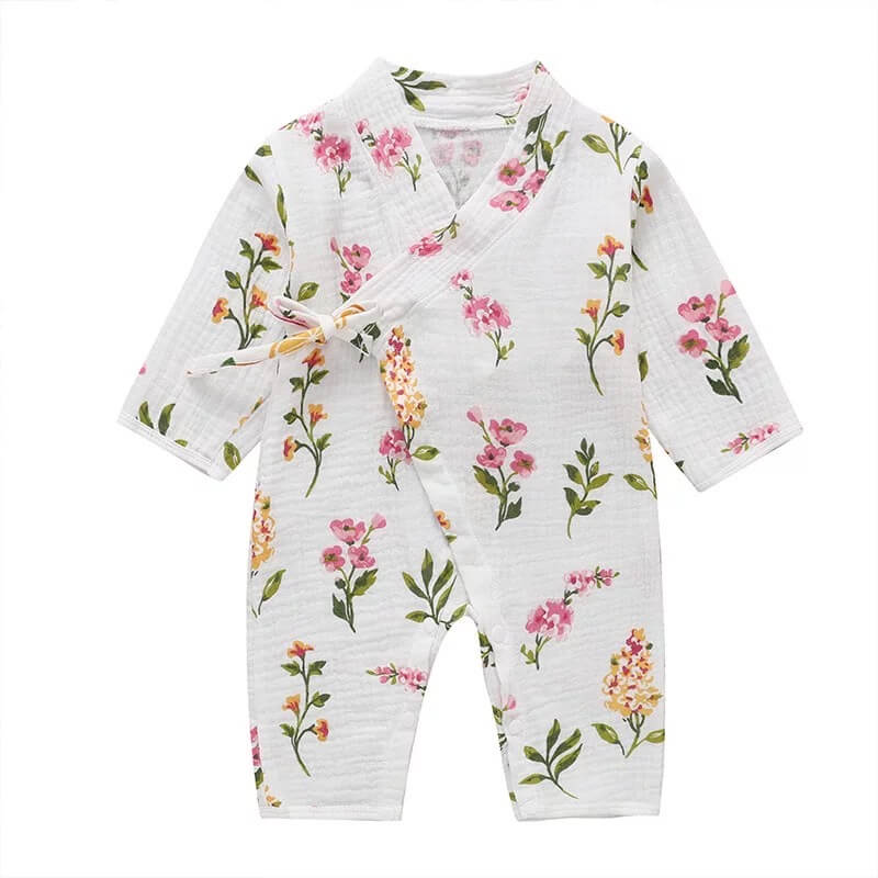 Unisex Printed  Kimono Rompers/ Pyjamas