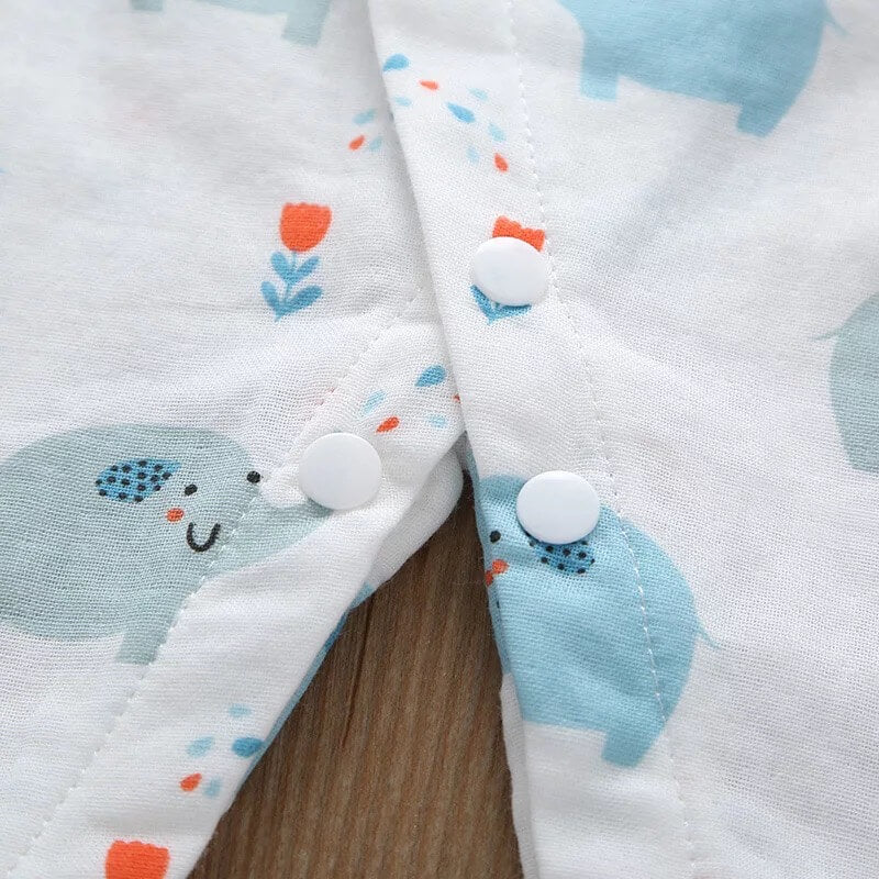 Unisex Printed  Kimono Rompers/ Pyjamas