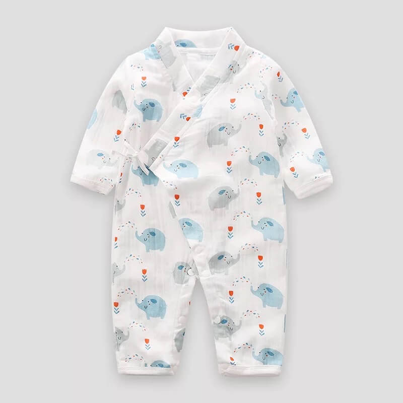 Unisex Printed  Kimono Rompers/ Pyjamas